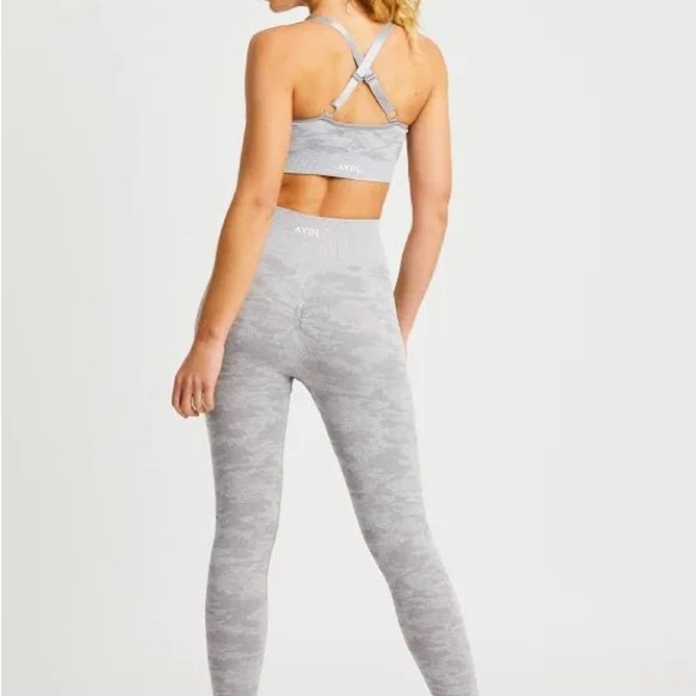 AYBL Light Gray Camo Activewear Set